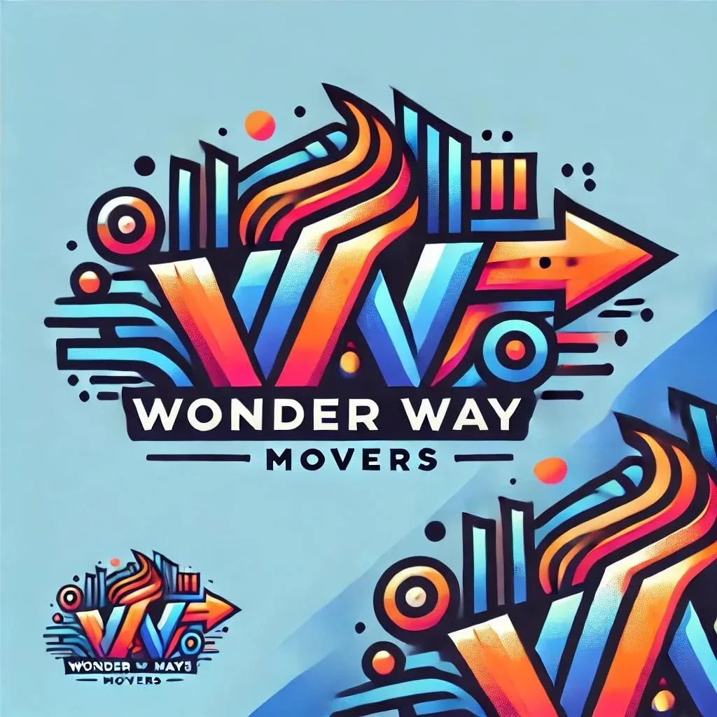 Wonder Way Movers moving badge graphic